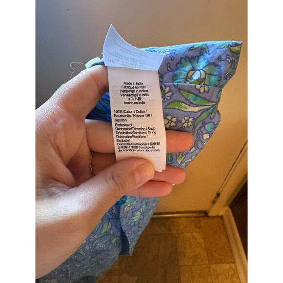 J. Crew Provence Smocked-Waist Midi Dress Marigold Blooms Cotton Poplin XL 0072 - Picture 3 of 8